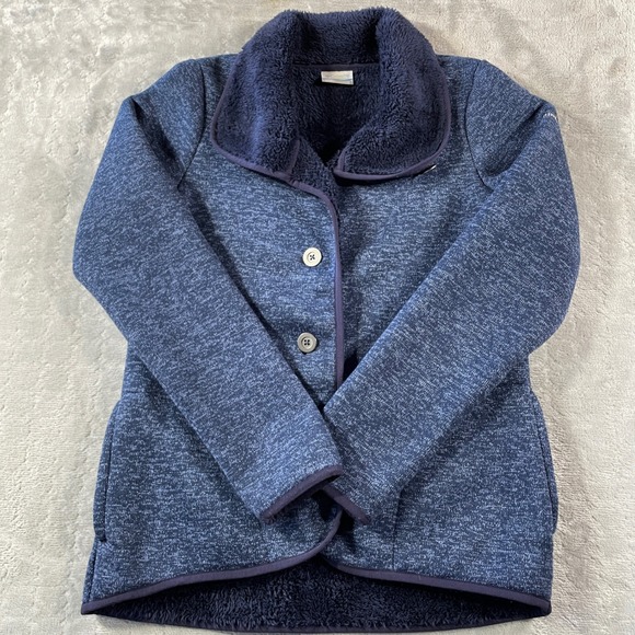 Columbia Jacket Womens Small Fleece Lined Button Up Warm Cozy Outdoor Camping - Picture 1 of 12